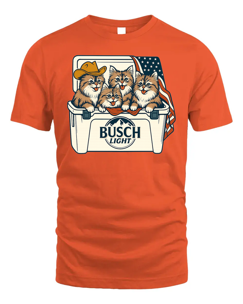 Siberian Cat Patriotic 4Th Of July Funny Beer Cat Cooler