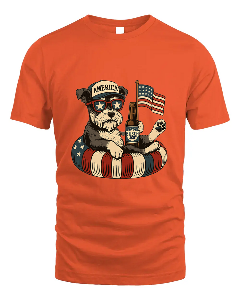Miniature Schnauzer Patriotic Dog Shirt Funny 4Th Of July Floatie Design For Summer Beer Shirt, America Pool Party Shirt, Usa Flag Dog