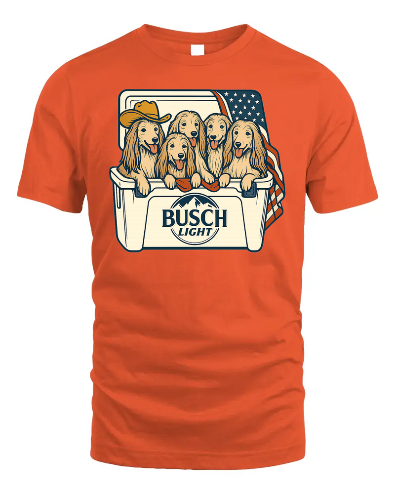 Afghan Hound Patriotic 4Th Of July Funny Beer Dog Cooler