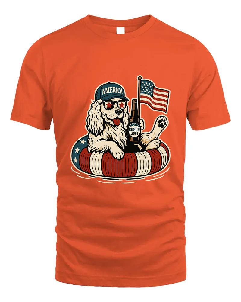 English Cocker Spaniel Shirt Funny 4Th Of July Floatie Design For Summer Beer Shirt, America Pool Party Shirt, Usa Flag Dog