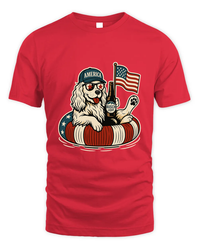English Cocker Spaniel Shirt Funny 4Th Of July Floatie Design For Summer Beer Shirt, America Pool Party Shirt, Usa Flag Dog