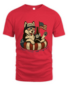 Siberian Husky Patriotic Dog Shirt Funny 4Th Of July Floatie Design For Summer Beer Shirt, America Pool Party Shirt, Usa Flag Dog
