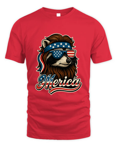 Cool Patriotic Raccoon With Sunglasses Png, Merica 4Th Of July Usa Shirt, American Flag Bandana Feral Animals Shirt, Funny Retro Independence Day Shirt