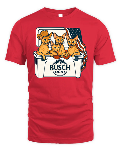 Oriental Patriotic 4Th Of July Funny Beer Cat Cooler