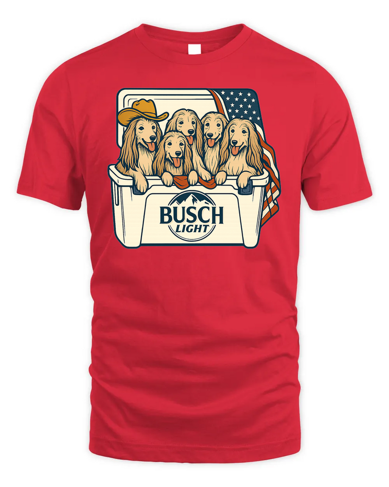 Afghan Hound Patriotic 4Th Of July Funny Beer Dog Cooler