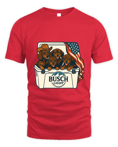 Dachshund Patriotic 4Th Of July Funny Beer Dog Cooler, Independence Cooler Puppies, Summer 4Th Of Jult Cooler Beer, Dogs In Cooler Shirt