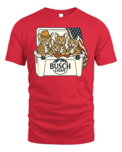 Savannah Cat Patriotic 4Th Of July Funny Beer Cat Cooler