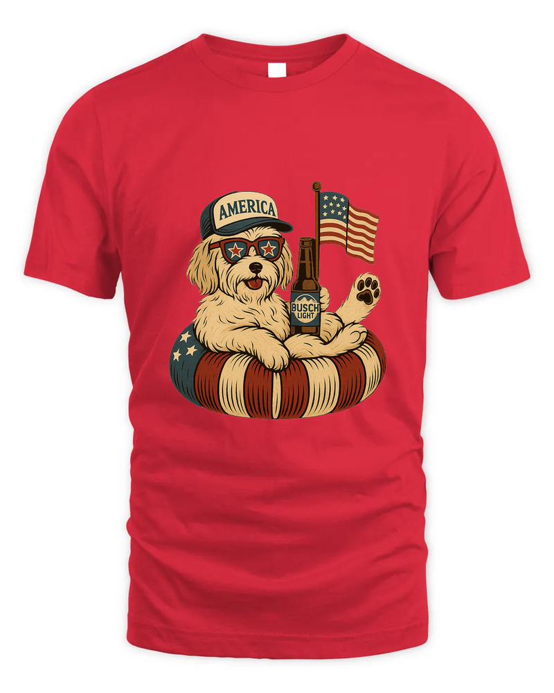 Havanese Patriotic Dog Shirt Funny 4Th Of July Floatie Design For Summer Beer Shirt, America Pool Party Shirt, Usa Flag Dog