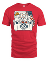 Cornish Rex Cat Patriotic 4Th Of July Funny Beer Cat Cooler