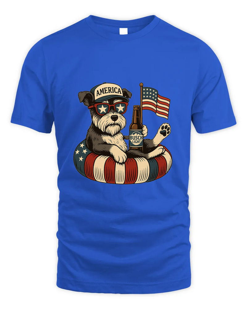 Miniature Schnauzer Patriotic Dog Shirt Funny 4Th Of July Floatie Design For Summer Beer Shirt, America Pool Party Shirt, Usa Flag Dog