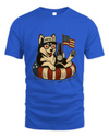 Siberian Husky Patriotic Dog Shirt Funny 4Th Of July Floatie Design For Summer Beer Shirt, America Pool Party Shirt, Usa Flag Dog
