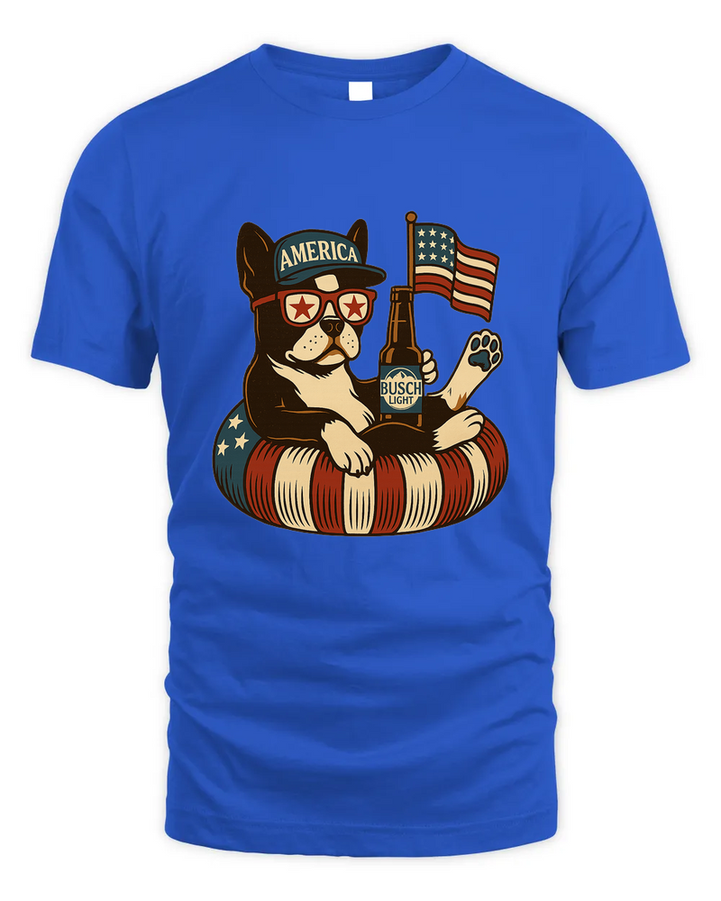 Boston Terrier Patriotic Dog Shirt Funny 4Th Of July Floatie Design For Summer Beer Shirt, America Pool Party Shirt, Usa Flag Dog