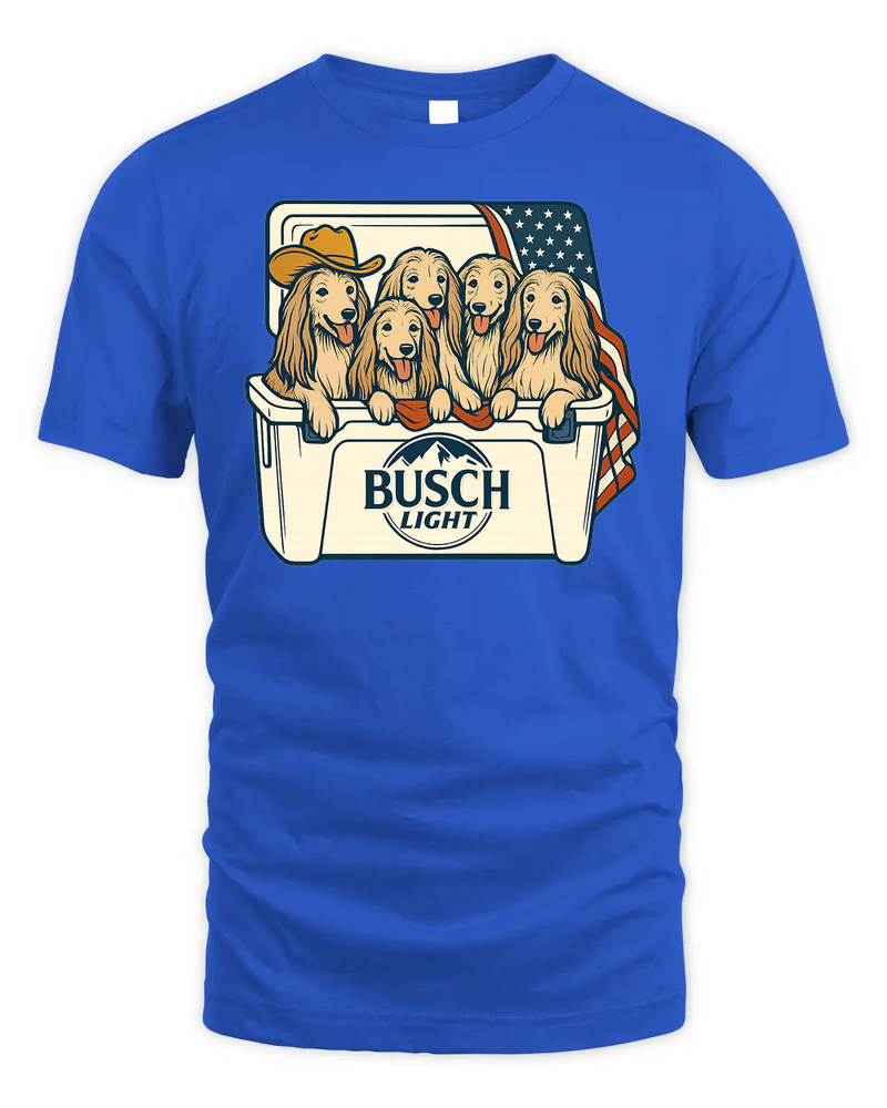 Afghan Hound Patriotic 4Th Of July Funny Beer Dog Cooler