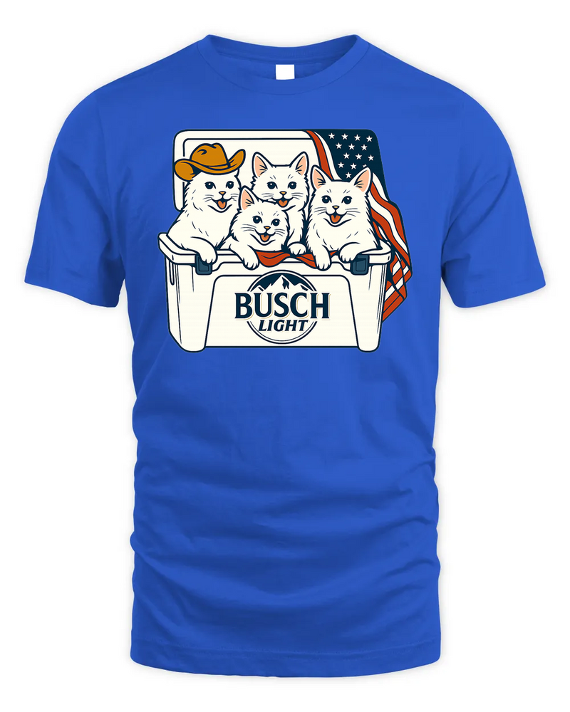 Turkish Angora Patriotic 4Th Of July Funny Beer Cat Cooler