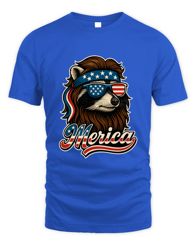 Cool Patriotic Raccoon With Sunglasses Png, Merica 4Th Of July Usa Shirt, American Flag Bandana Feral Animals Shirt, Funny Retro Independence Day Shirt