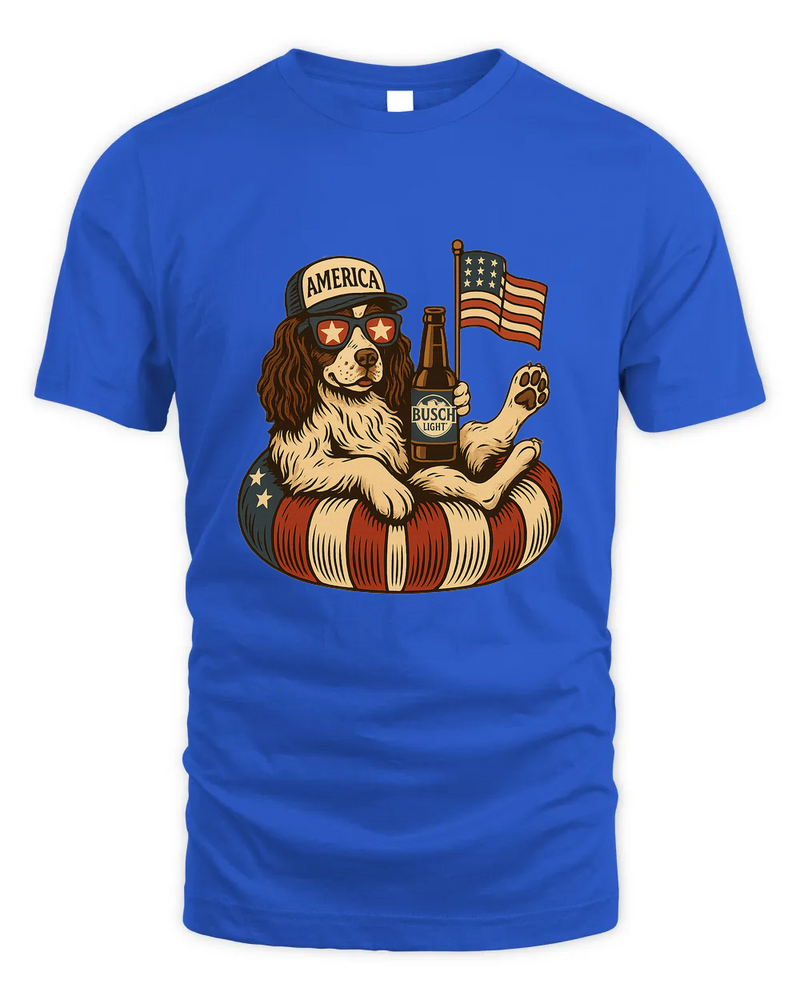 English Springer Spaniel Shirt Funny 4Th Of July Floatie Design For Summer Beer Shirt, America Pool Party Shirt, Usa Flag Dog