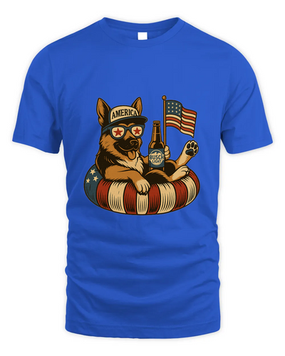 German Shepherd Dog Patriotic Dog Shirt Funny 4Th Of July Floatie Design For Summer Beer Shirt, America Pool Party Shirt, Usa Flag Dog