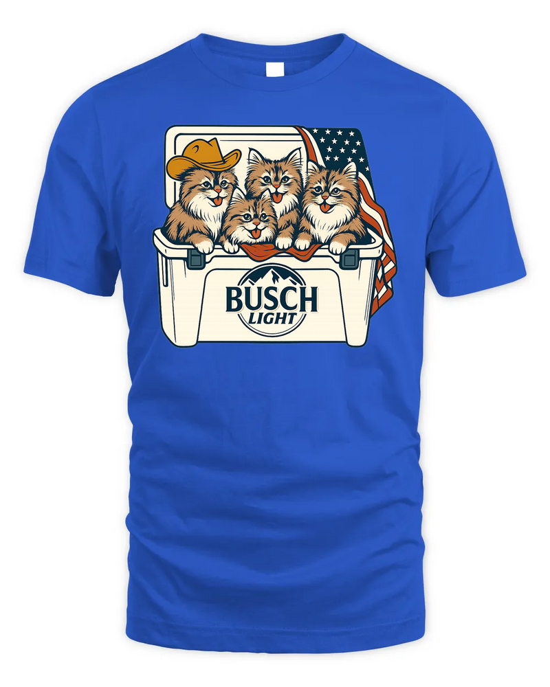 Siberian Cat Patriotic 4Th Of July Funny Beer Cat Cooler