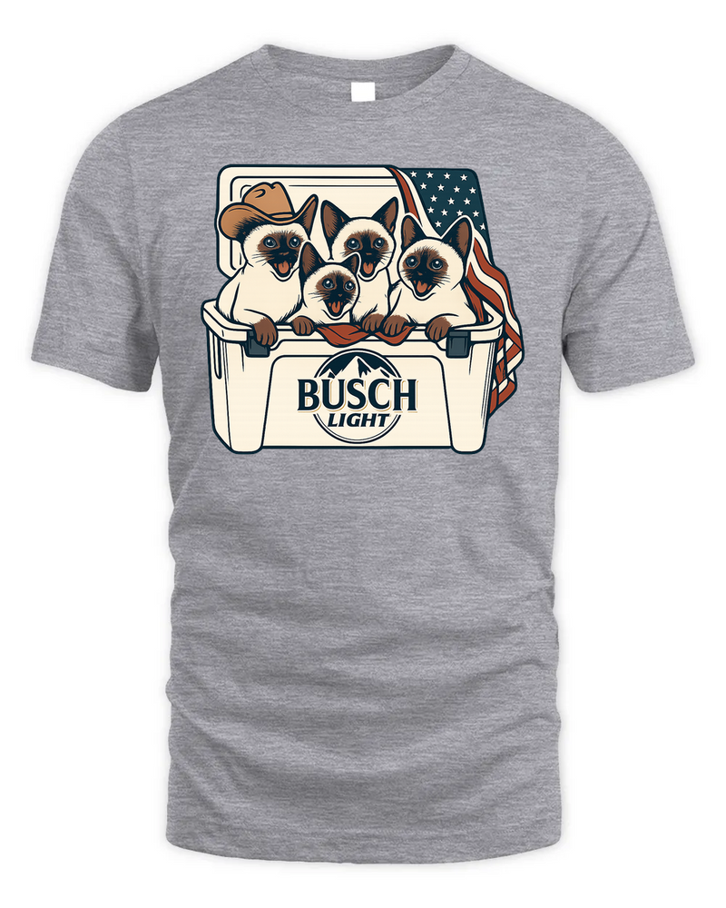 Siamese Patriotic 4Th Of July Funny Beer Cat Cooler