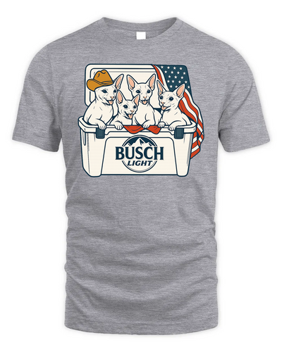 Cornish Rex Cat Patriotic 4Th Of July Funny Beer Cat Cooler