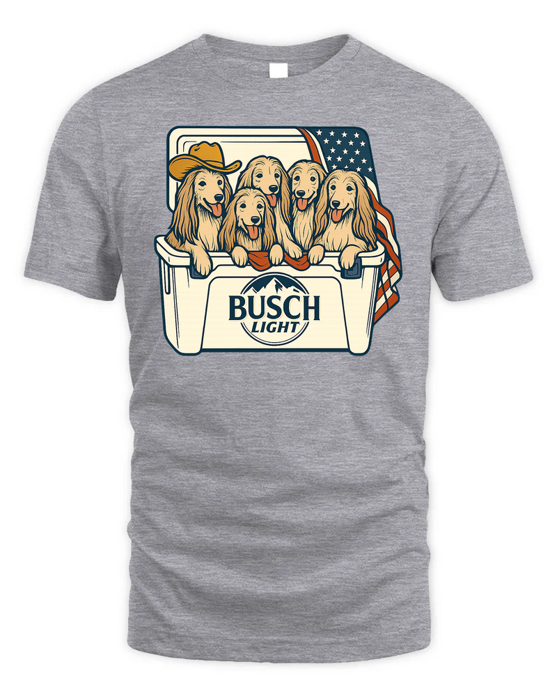 Afghan Hound Patriotic 4Th Of July Funny Beer Dog Cooler