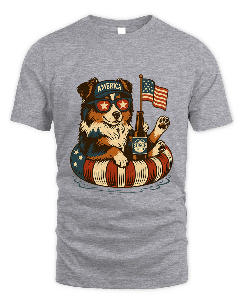 Miniature American Shepherd Patriotic Dog Shirt Funny 4Th Of July Floatie Design For Summer Beer Shirt, America Pool Party Shirt, Usa Flag Dog