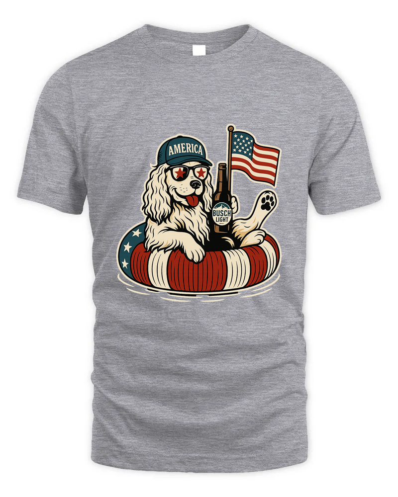English Cocker Spaniel Shirt Funny 4Th Of July Floatie Design For Summer Beer Shirt, America Pool Party Shirt, Usa Flag Dog