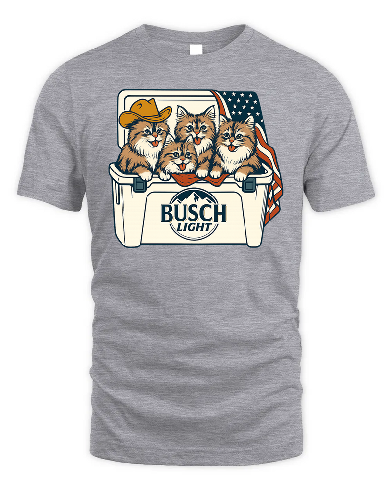 Siberian Cat Patriotic 4Th Of July Funny Beer Cat Cooler