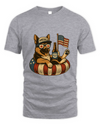 German Shepherd Dog Patriotic Dog Shirt Funny 4Th Of July Floatie Design For Summer Beer Shirt, America Pool Party Shirt, Usa Flag Dog