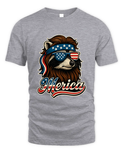 Cool Patriotic Raccoon With Sunglasses Png, Merica 4Th Of July Usa Shirt, American Flag Bandana Feral Animals Shirt, Funny Retro Independence Day Shirt