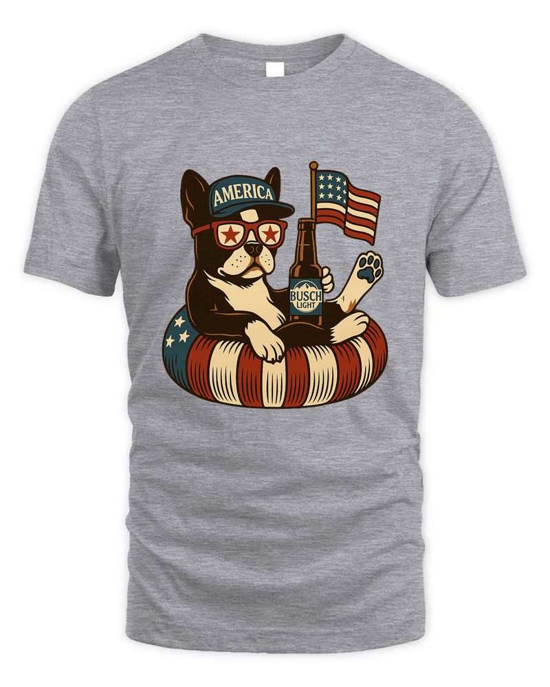 Boston Terrier Patriotic Dog Shirt Funny 4Th Of July Floatie Design For Summer Beer Shirt, America Pool Party Shirt, Usa Flag Dog