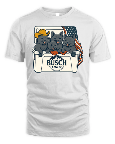 Chartreux Patriotic 4Th Of July Funny Beer Cat Cooler