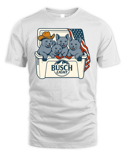 Russian Blue Patriotic 4Th Of July Funny Beer Cat Cooler