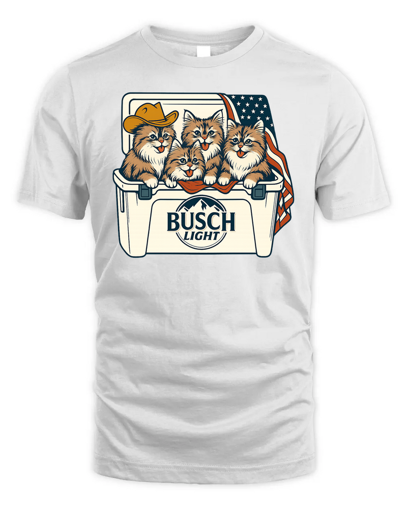 Siberian Cat Patriotic 4Th Of July Funny Beer Cat Cooler