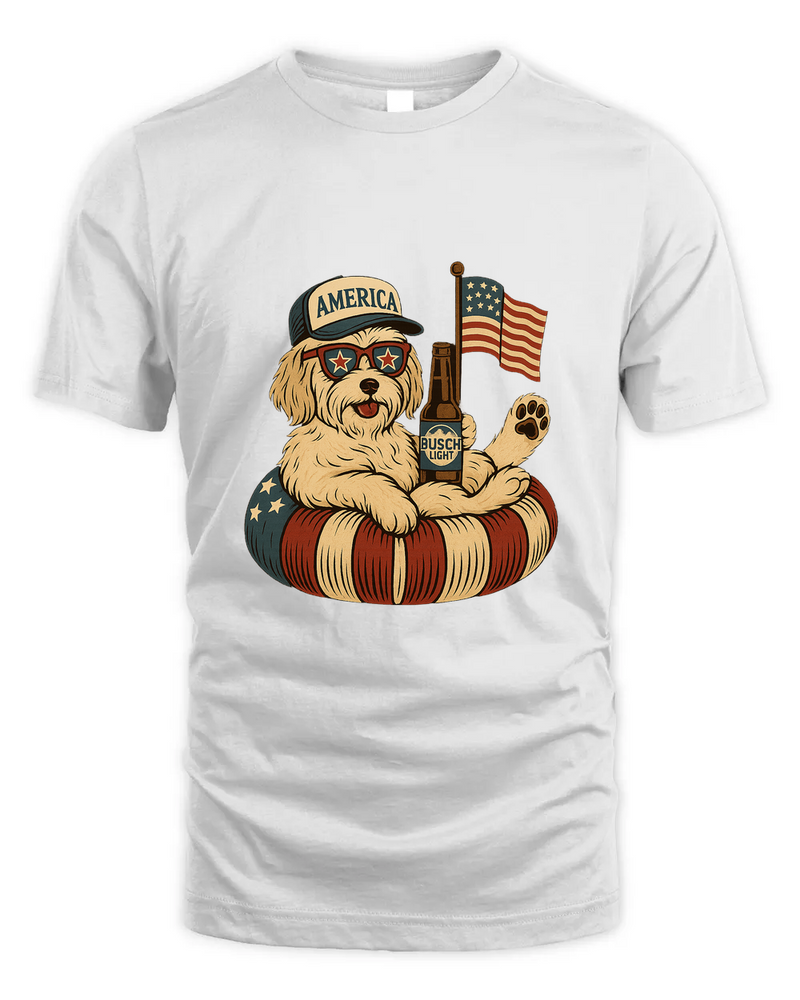 Havanese Patriotic Dog Shirt Funny 4Th Of July Floatie Design For Summer Beer Shirt, America Pool Party Shirt, Usa Flag Dog