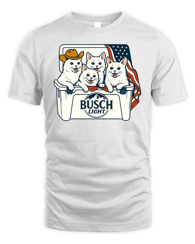 Turkish Angora Patriotic 4Th Of July Funny Beer Cat Cooler