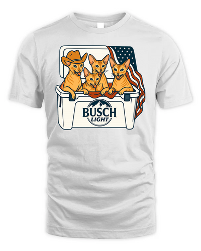 Oriental Patriotic 4Th Of July Funny Beer Cat Cooler