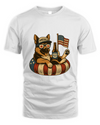 German Shepherd Dog Patriotic Dog Shirt Funny 4Th Of July Floatie Design For Summer Beer Shirt, America Pool Party Shirt, Usa Flag Dog