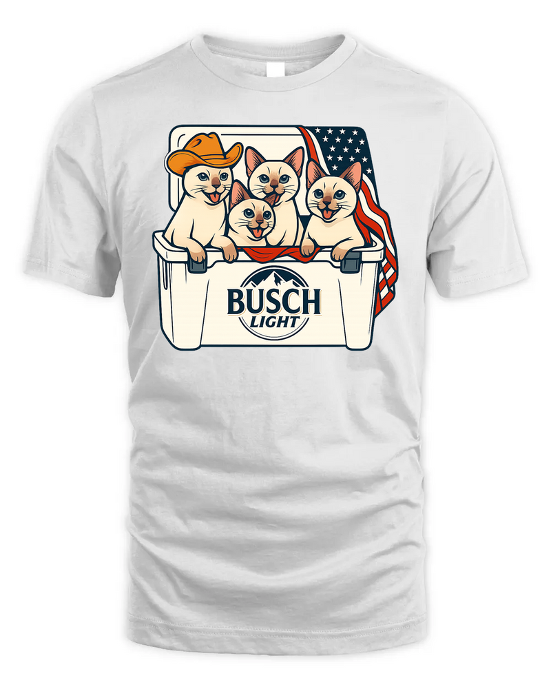 Tonkinese Patriotic 4Th Of July Funny Beer Cat Cooler