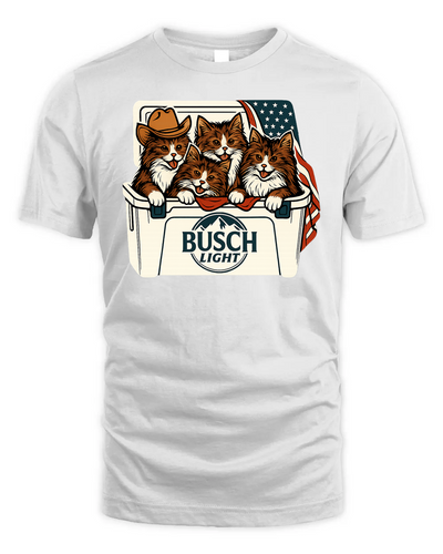 Norwegian Forest Cat Patriotic 4Th Of July Funny Beer Cat Cooler