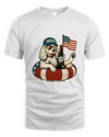 English Cocker Spaniel Shirt Funny 4Th Of July Floatie Design For Summer Beer Shirt, America Pool Party Shirt, Usa Flag Dog