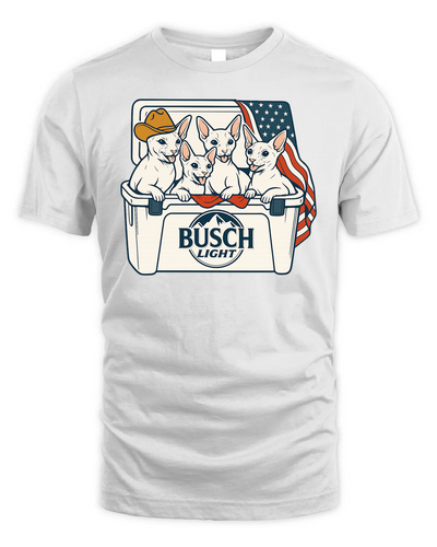 Cornish Rex Cat Patriotic 4Th Of July Funny Beer Cat Cooler