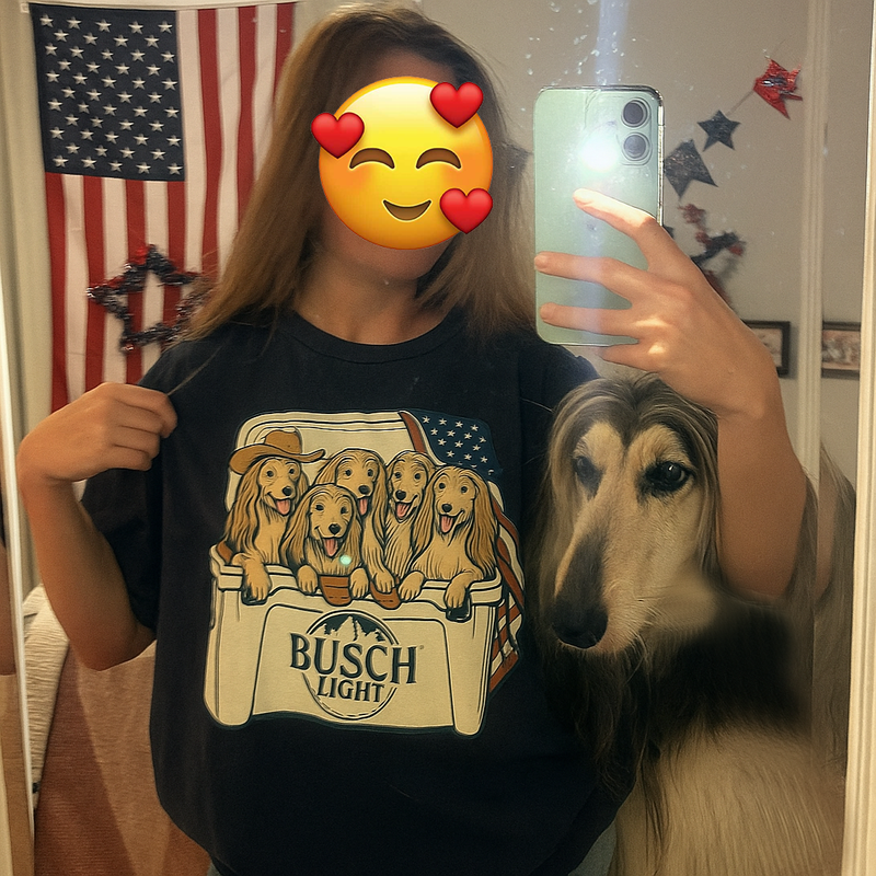Afghan Hound Patriotic 4Th Of July Funny Beer Dog Cooler