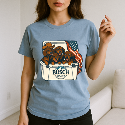 Dachshund Patriotic 4Th Of July Funny Beer Dog Cooler, Independence Cooler Puppies, Summer 4Th Of Jult Cooler Beer, Dogs In Cooler Shirt
