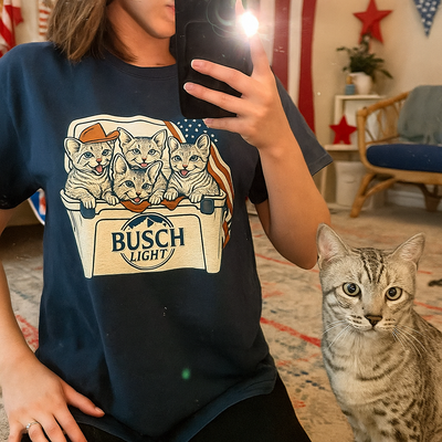 Egyptian Mau Patriotic 4Th Of July Funny Beer Cat Cooler
