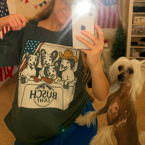 Chinese Crested Patriotic 4Th Of July Funny Beer Dog Cooler