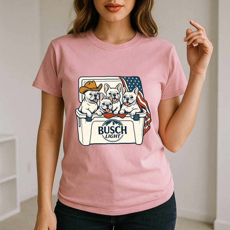 French Bulldog Patriotic 4Th Of July Funny Beer Dog Cooler, Independence Cooler Puppies, Summer 4Th Of Jult Cooler Beer, Dogs In Cooler Shirt