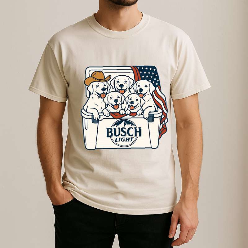 Labrador Retriever Patriotic 4Th Of July Funny Beer Dog Cooler, Independence Cooler Puppies, Summer 4Th Of Jult Cooler Beer, Dogs In Cooler Shirt